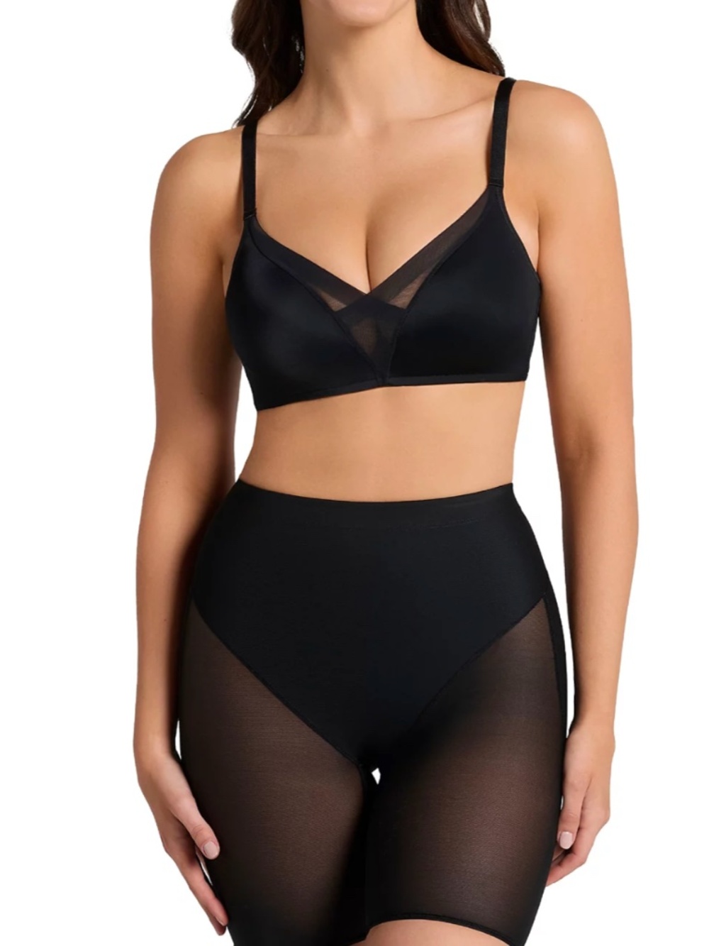 Leonisa Women's Firm Compression Butt Lifter Shaper Shorts, Black Medium
